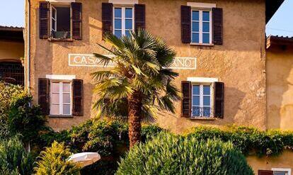 Retreathotel Casa Santo Stefano in der Abendsonne im Tessin Schweiz