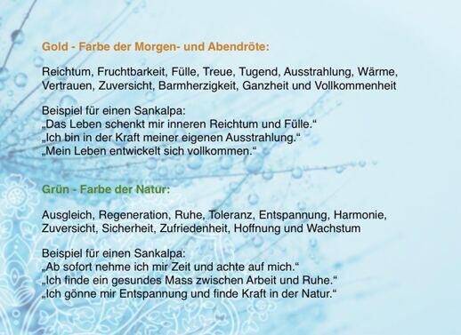 yoga nidra Entspannung farben