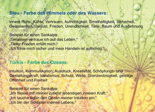 yoga nidra und farben