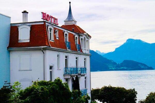 Seminarhotel Rigi in Weggis mit Blick auf See und Berge